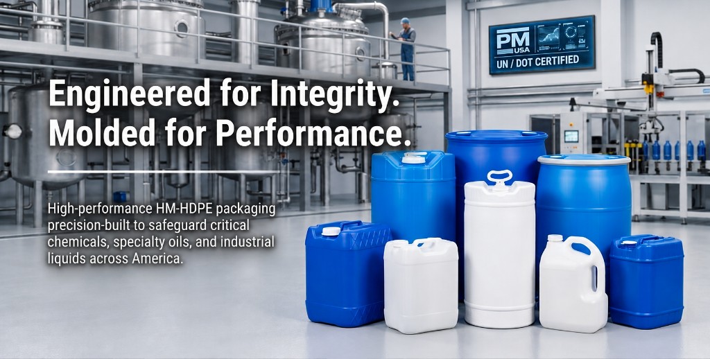 Engineered for Integrity. Molded for Performance. High-performance HM-HDPE packaging for America.