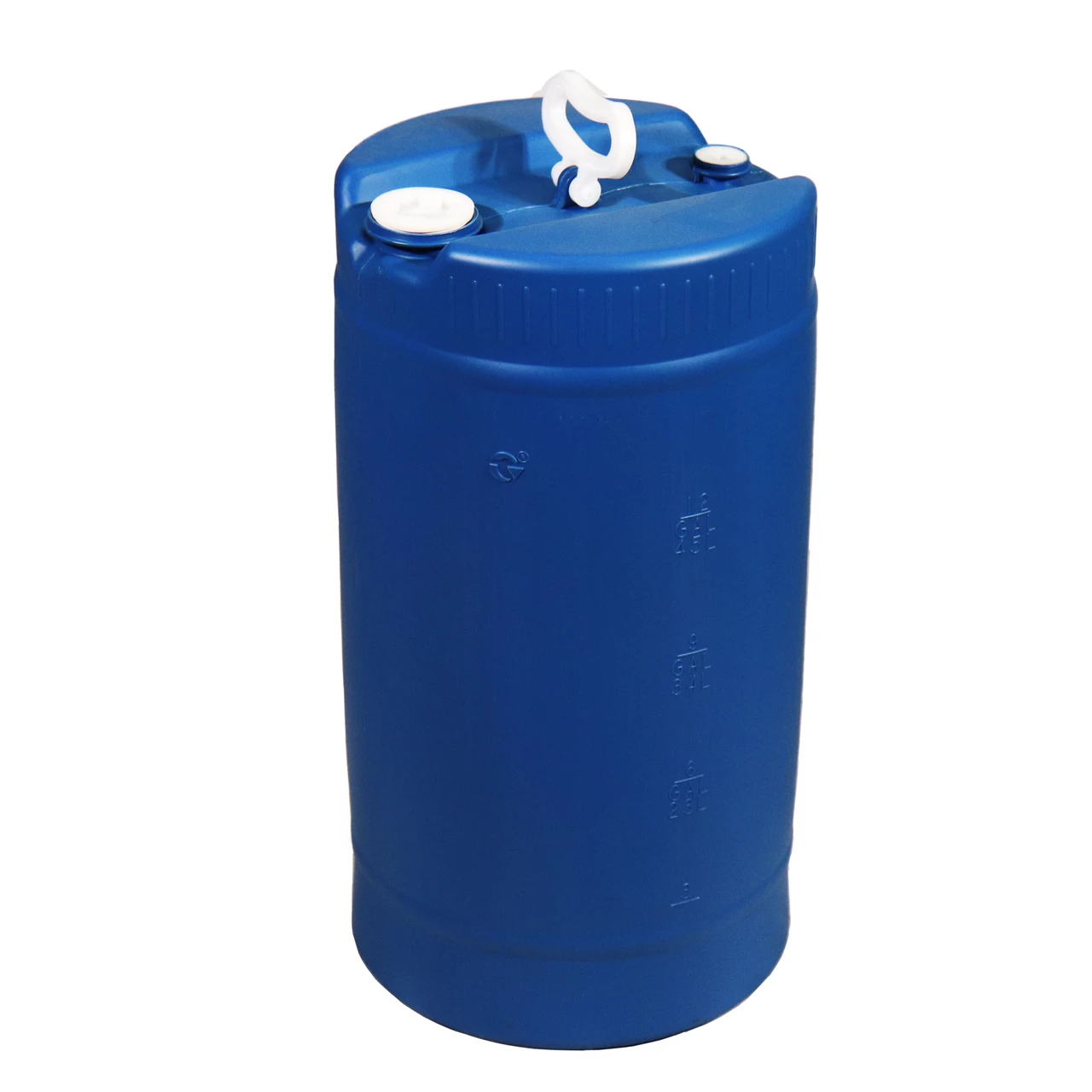 15 gallon blue UN-rated tight-head HDPE drum