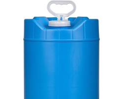 5 gallon round blue tight-head HDPE drum carboy